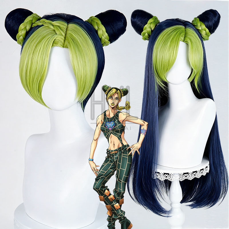 Women'S Yellow Accessories - 애니메이션 JOJO Jolyne Cujoh 코스프레 가발
