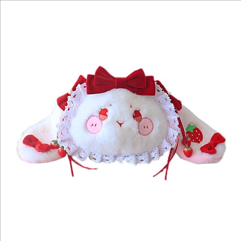 Women'S Ear Accessories - 로리타 대용량 소프트 소녀 딸기 토끼