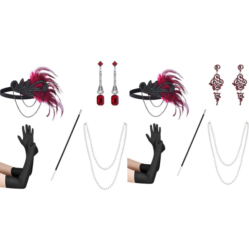 Women'S Accessories In The 1920S - 1920 드레스 업 볼 착용 깃털