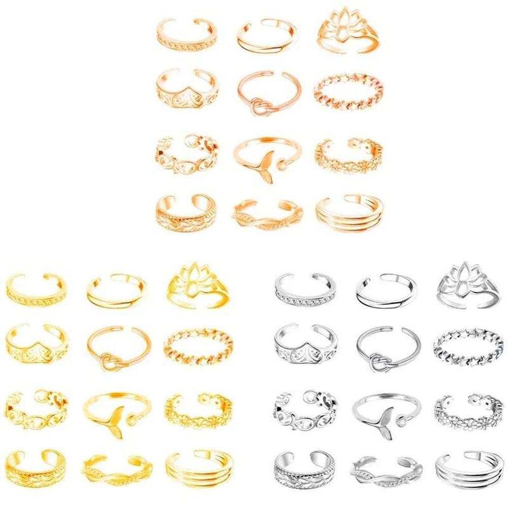 Women'S Korean Accessories - 합금 비치 발가락 액세서리 연꽃 패션