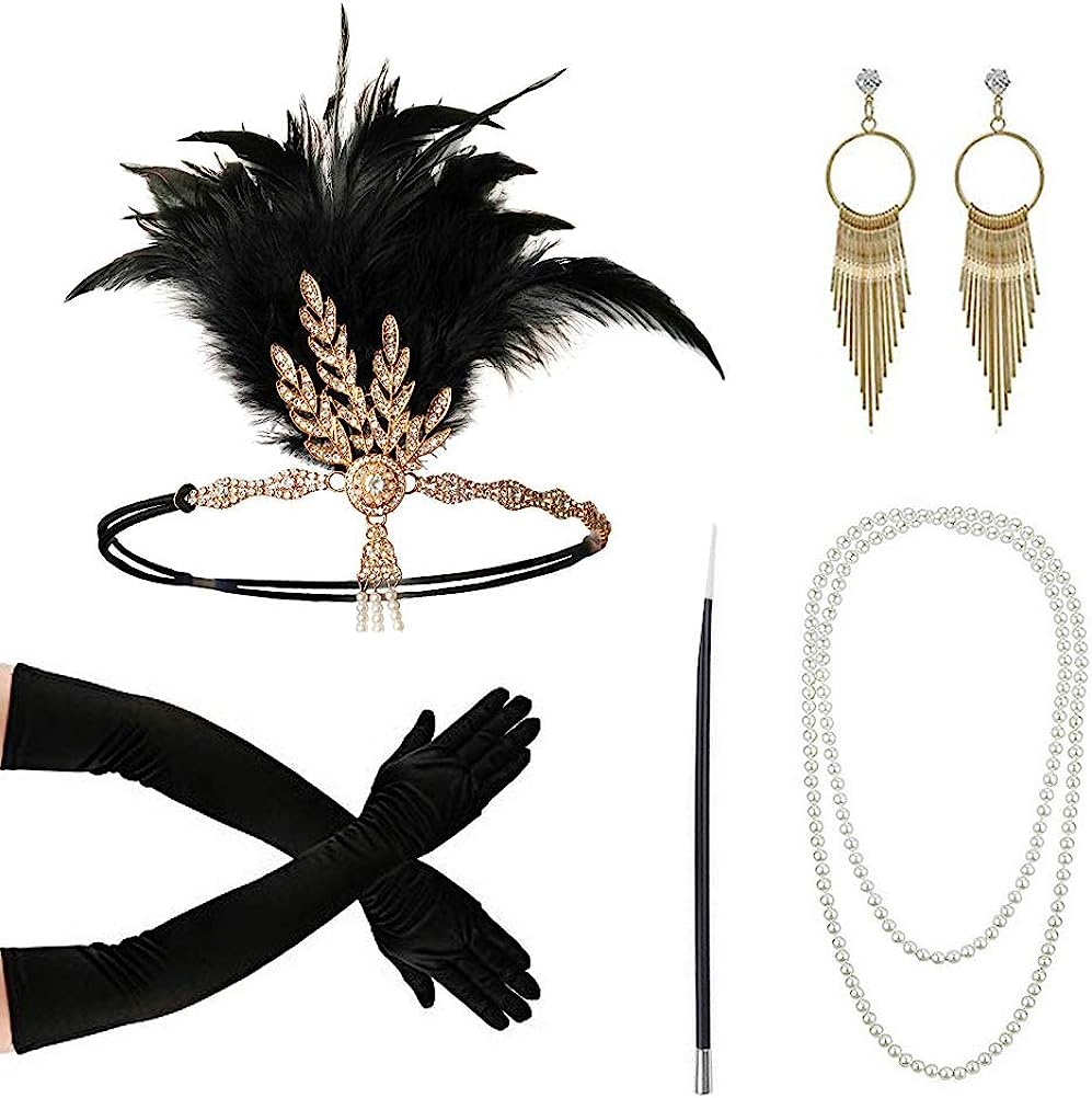Women'S Accessories In The 1920S - PESENAR 1920 년대 패션 플래퍼 머리띠
