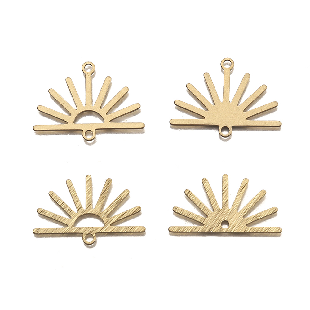 Tassel Earrings Boho - 10 pcs 질감된 원시 황동 반