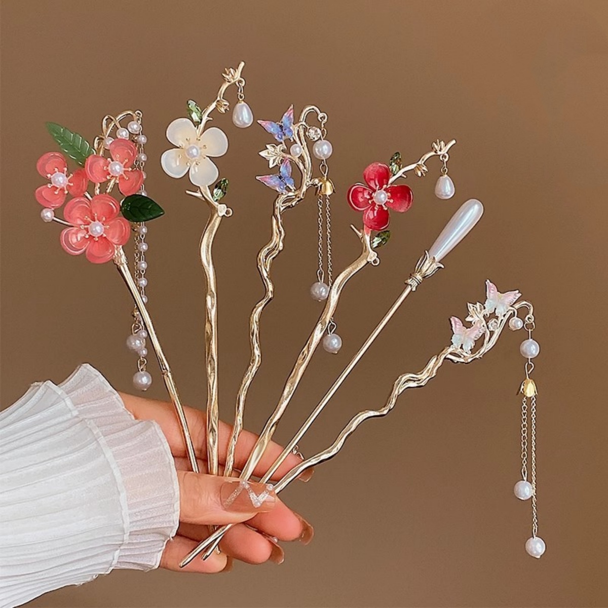 Women Accessories Shop - 2025 여성을위한 새로운 꽃 머리핀 우아한