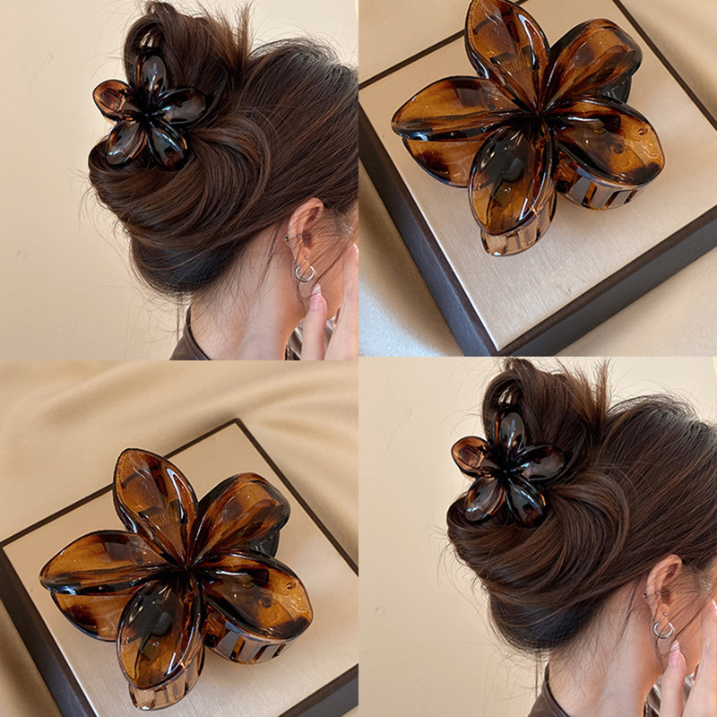 간단한 금속 기하학적 헤어 클로 클립, 우아한 기하학적 - Women'S Korean Accessories 리뷰 및 가격