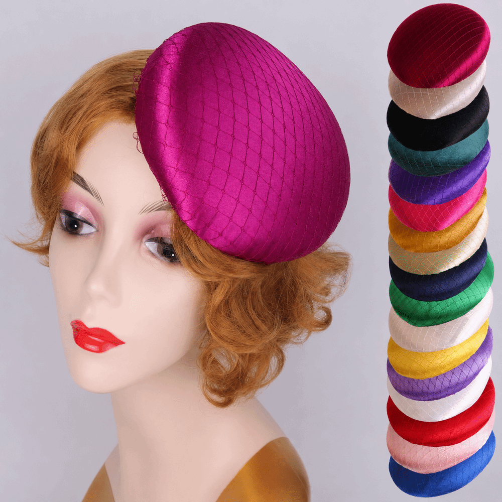 솔리드 컬러 파시네이터 베이스 와이드 브림 15cm 마 - Women'S Accessories In The 1920S 리뷰 및 가격