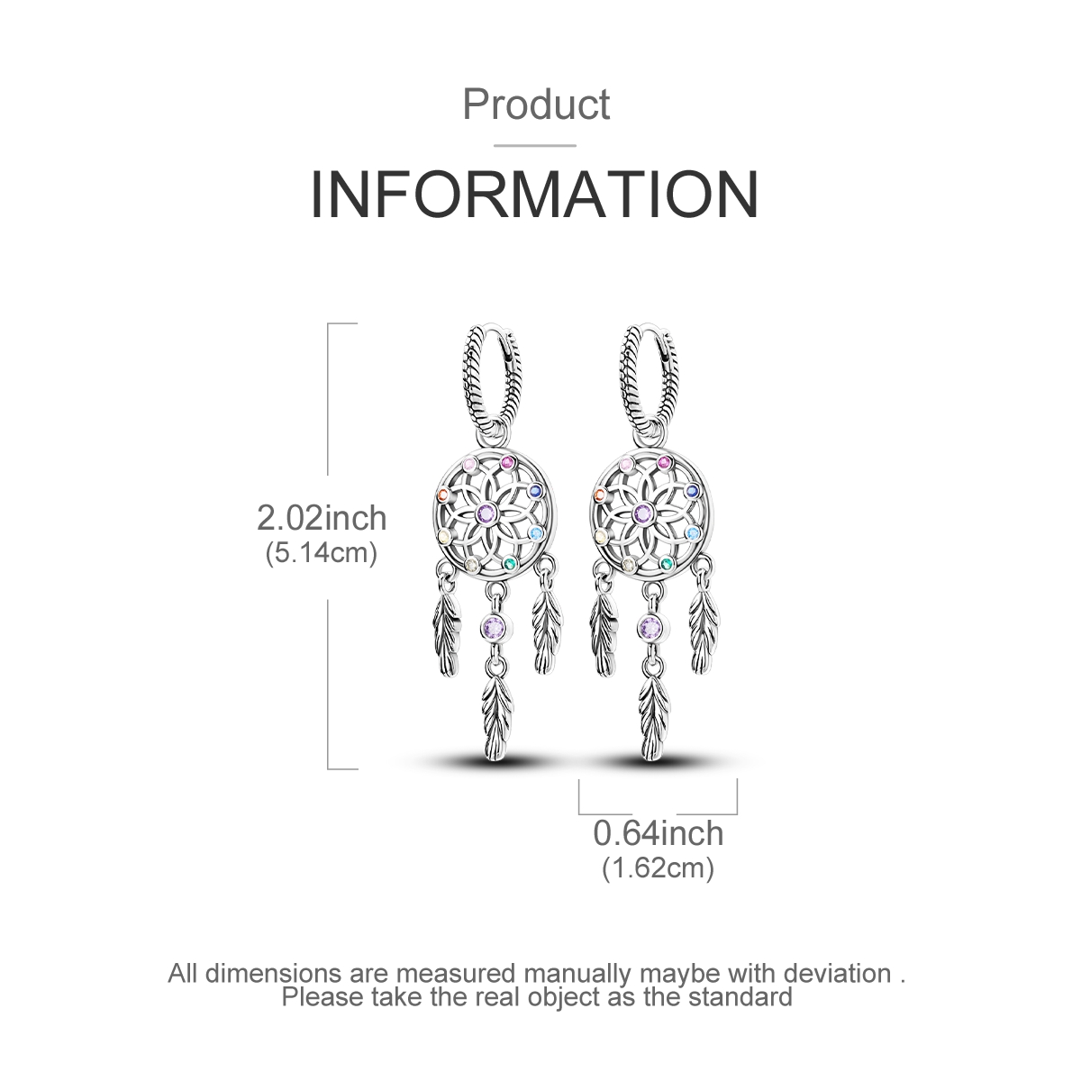 925 스털링 실버 드림캐쳐 댕글 후프 귀걸이 여성용  - Tassel Earrings Boho 리뷰 및 가격