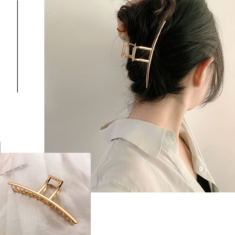 여성용 패션 금속 헤어 클로, 골드 실버 컬러, 크로스 - Women'S Korean Accessories 리뷰 및 가격