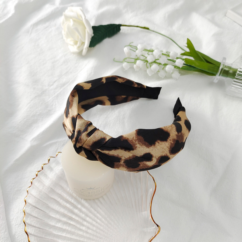 2021New 패션 제품 레오파드 플란넬 진주 매듭 머 - Women'S Accessories Flannels 리뷰 및 가격