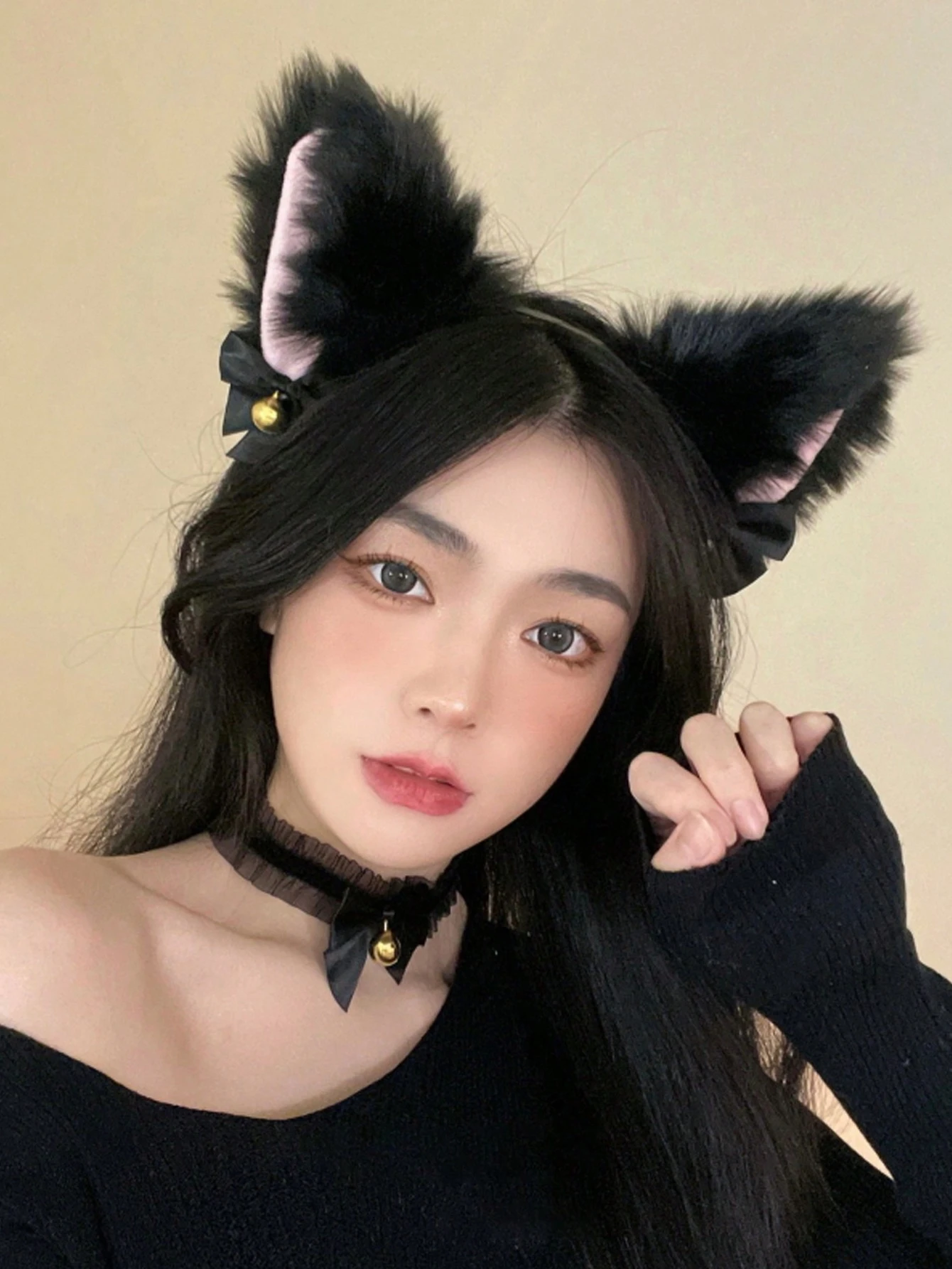 핑크색 안감, 벨벳 리본, 금색 종이 달린 검은색 퍼지 - Women'S Yellow Accessories 리뷰 및 가격