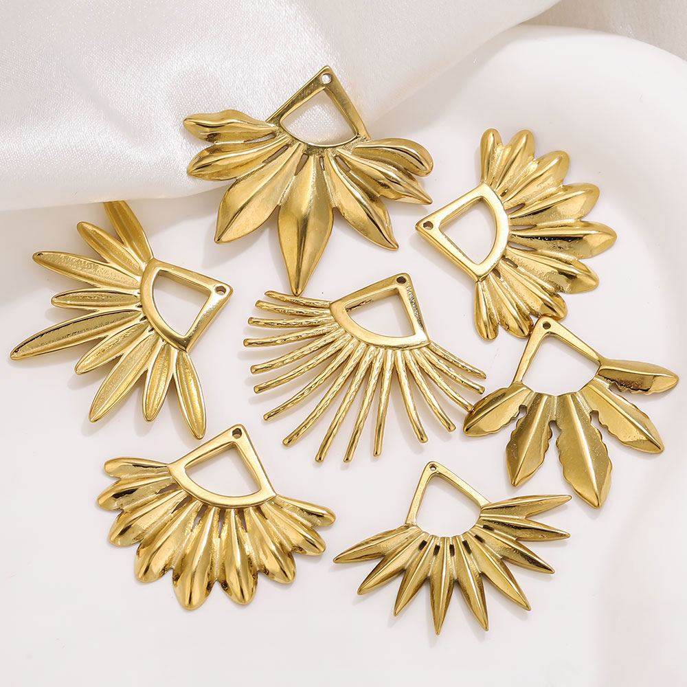 2개 스테인리스 스틸 부채꼴 귀걸이 참 보헤미안 금도금 - Tassel Earrings Boho 리뷰 및 가격