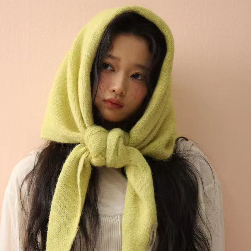 한국산 울 니트 삼각 숄 겨울용 따뜻한 다용도 숄 대형 - Women'S Korean Accessories 리뷰 및 가격