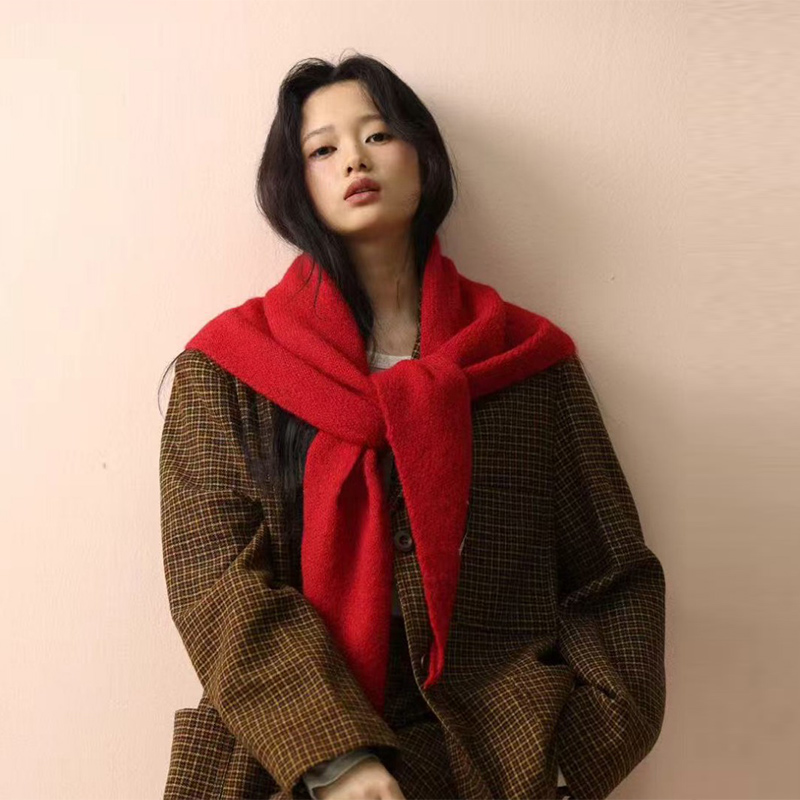 한국산 울 니트 삼각 숄 겨울용 따뜻한 다용도 숄 대형 - Women'S Korean Accessories 리뷰 및 가격