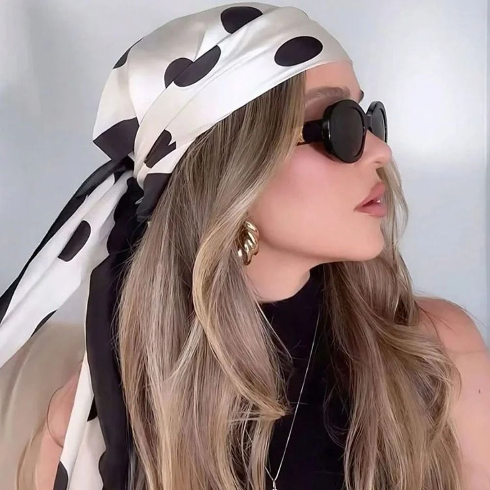 레트로 프린트 도트 무늬 스카프 기하학적 모양 스파이시 - Women'S Korean Accessories 리뷰 및 가격