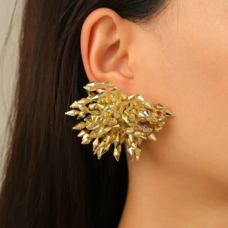 새로운 아마존 유럽 및 미국 메탈 불꽃놀이 귀걸이 여성 - Women Accessories In Amazon 리뷰 및 가격
