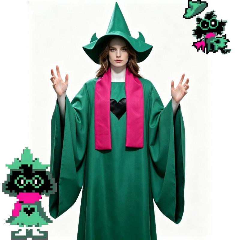 Deltarune Ralsei 코스프레 의상 녹색 망토 - Women'S Ear Accessories 리뷰 및 가격