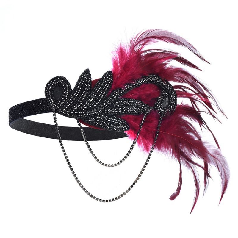 1920 드레스 업 볼 착용 깃털 머리띠 장갑 귀걸이  - Women'S Accessories In The 1920S 리뷰 및 가격