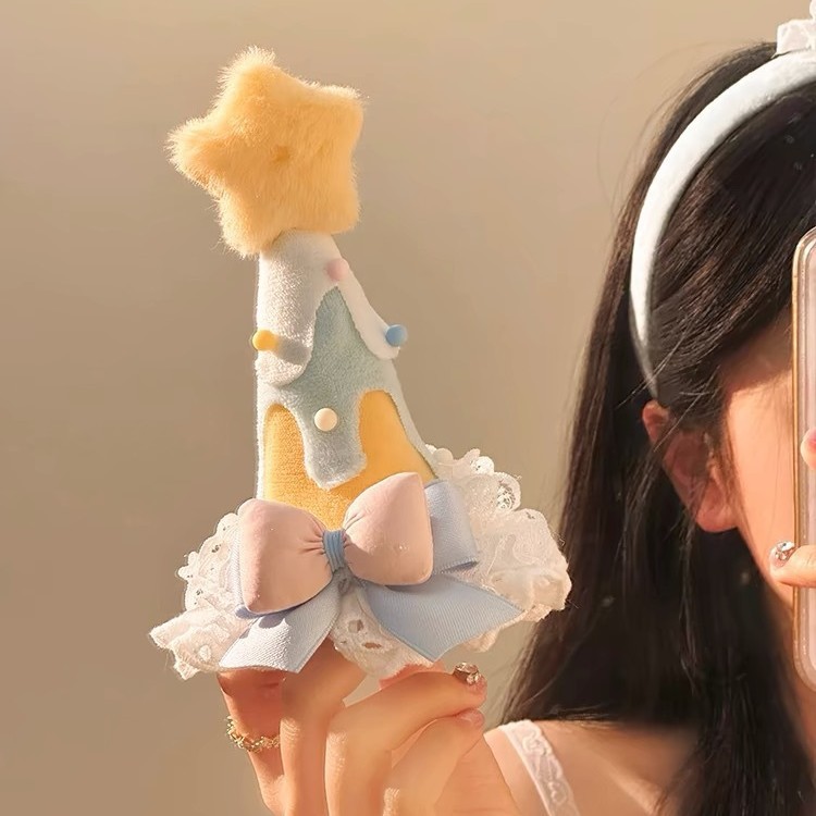 귀여운 분위기 파티 헤어 액세서리 소녀 감성 노란 별  - Women'S Yellow Accessories 리뷰 및 가격