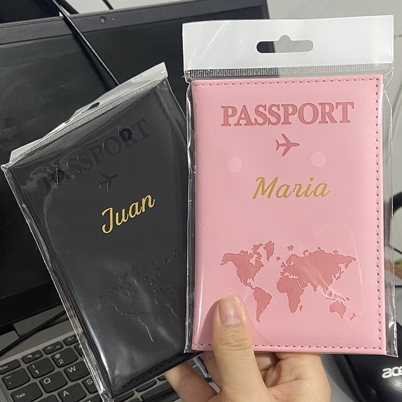 여권 커버에 사용자 정의 골드 컬러 이름 여행 지갑 남 - Women Accessories Business 리뷰 및 가격