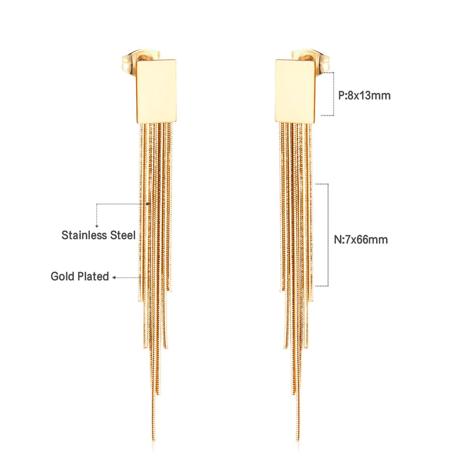 빈티지 보헤미안 럭셔리 스퀘어 롱 프린지 태슬 드롭 귀 - Tassel Earrings Boho 리뷰 및 가격
