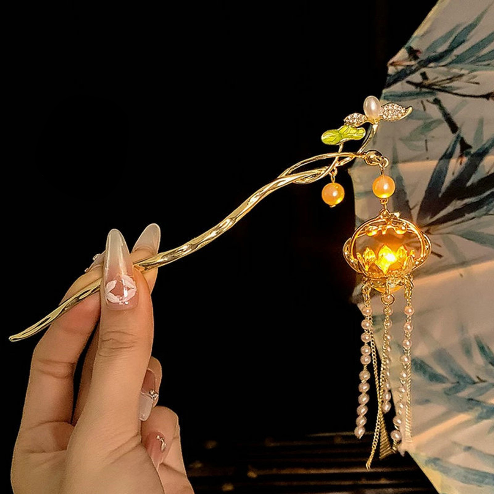 여성을위한 빛나는 꽃 머리핀 크리 에이 티브 로터스 방 - Women Accessories Shop 리뷰 및 가격