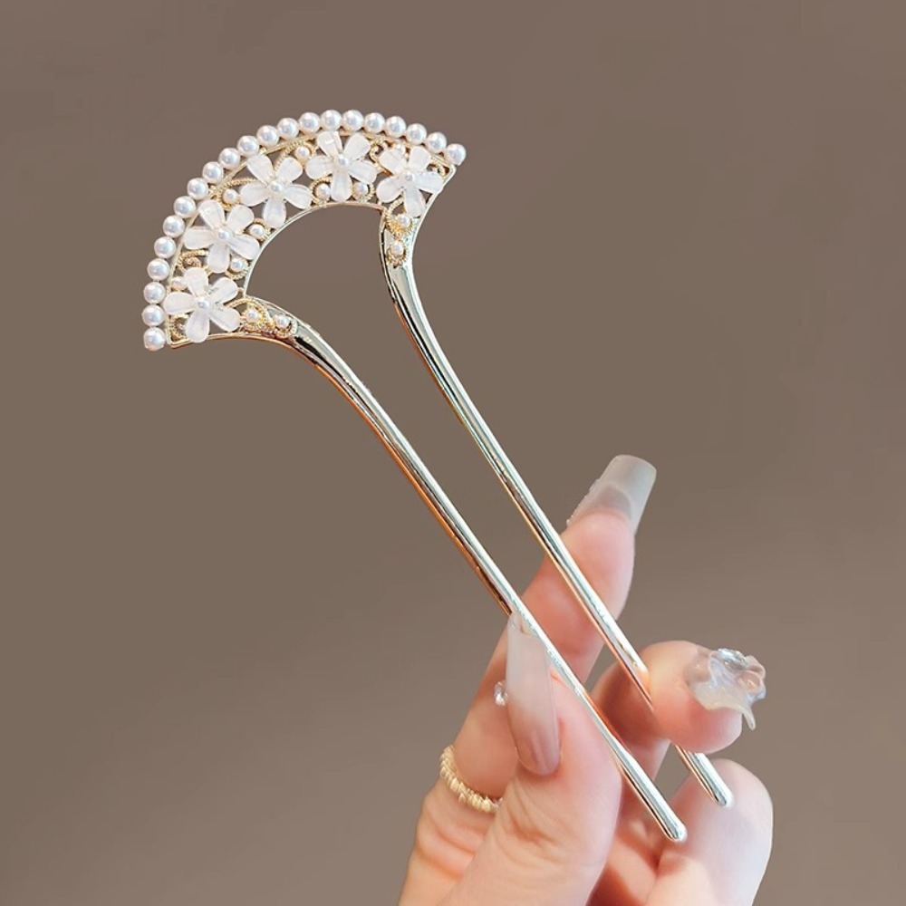 1pc 절묘한 패션 우아한 빈티지 진주 U 핀 헤어 액 - Women Accessories Shop 리뷰 및 가격