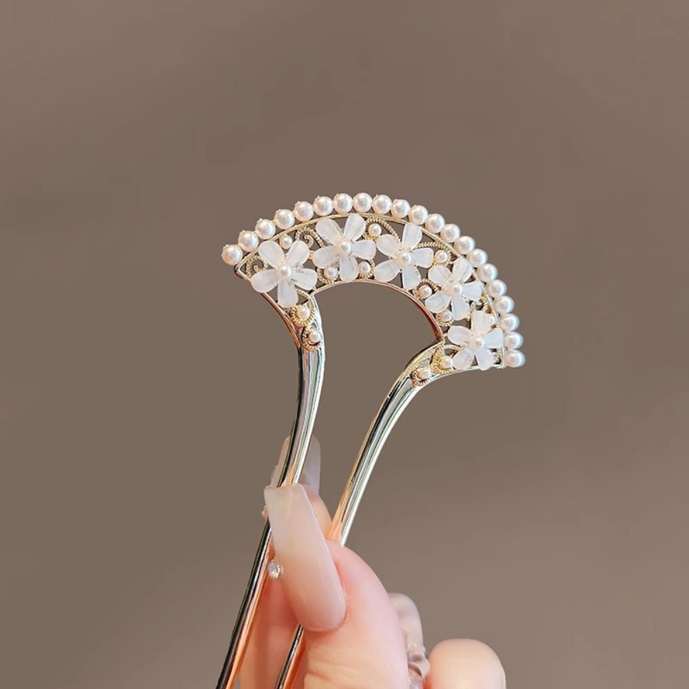 1pc 절묘한 패션 우아한 빈티지 진주 U 핀 헤어 액 - Women Accessories Shop 리뷰 및 가격