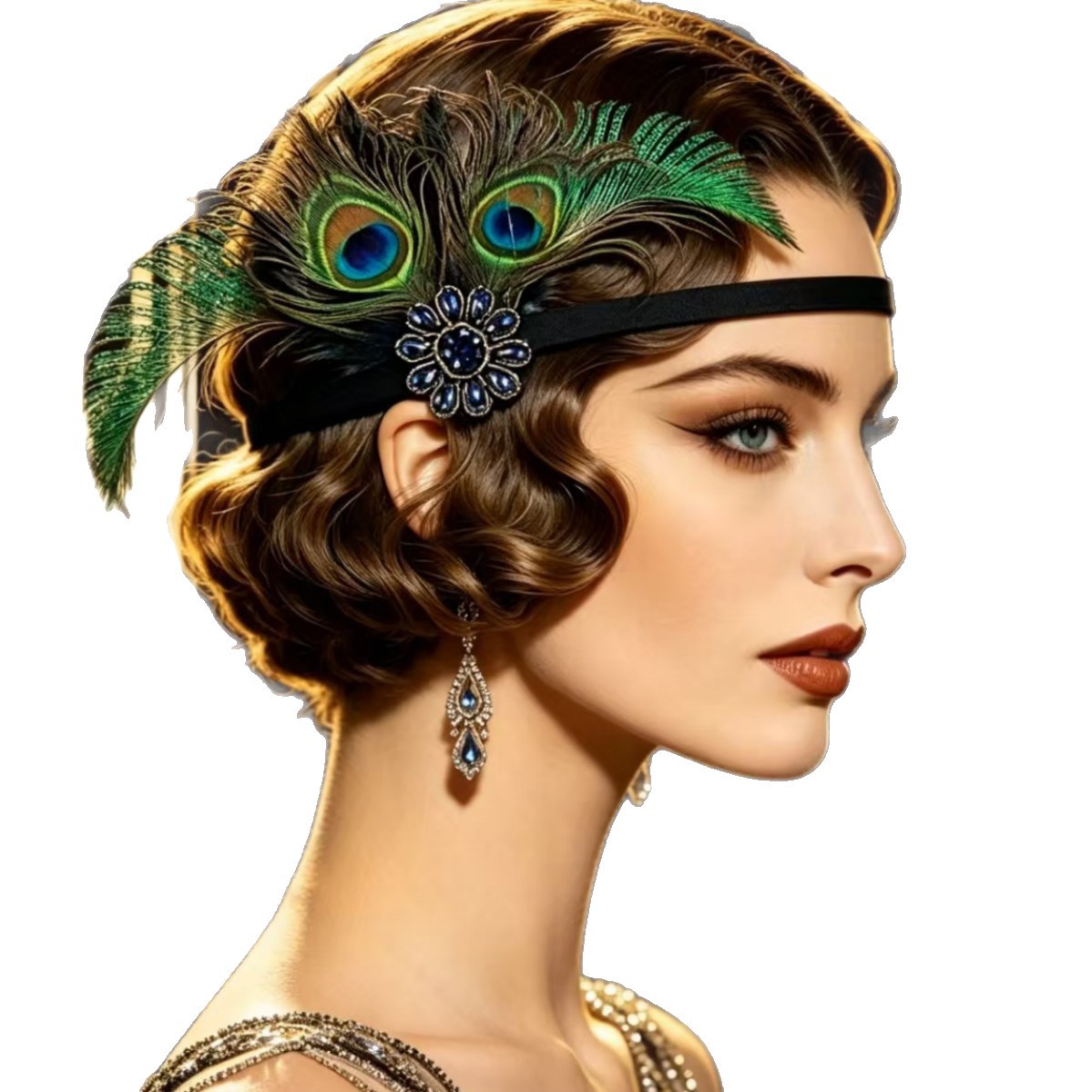 1920년대 플래퍼 스타일 공작 깃털 머리띠, 빈티지  - Women'S Accessories In The 1920S 리뷰 및 가격