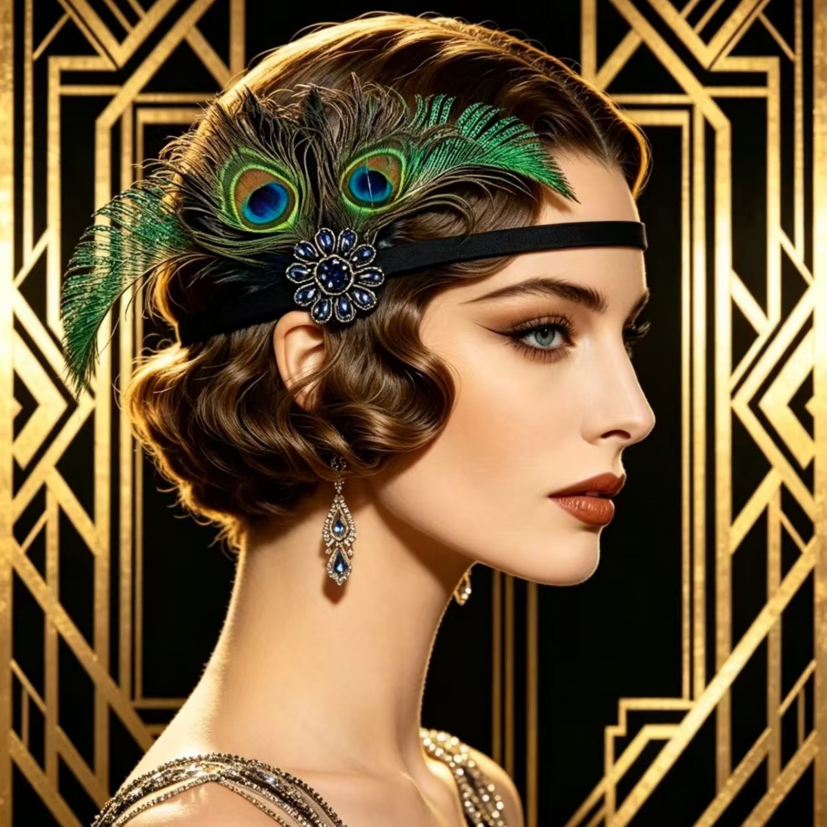 1920년대 플래퍼 스타일 공작 깃털 머리띠, 빈티지  - Women'S Accessories In The 1920S 리뷰 및 가격