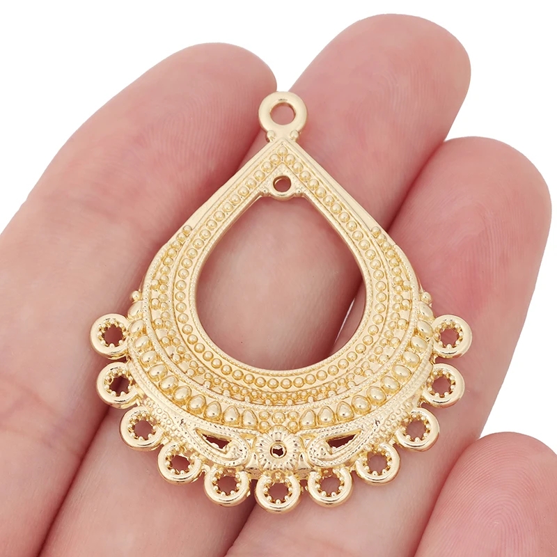 10개의 보헤미안 스타일 금도금 꽃 모양 쥬얼리 커넥터 - Tassel Earrings Boho 리뷰 및 가격