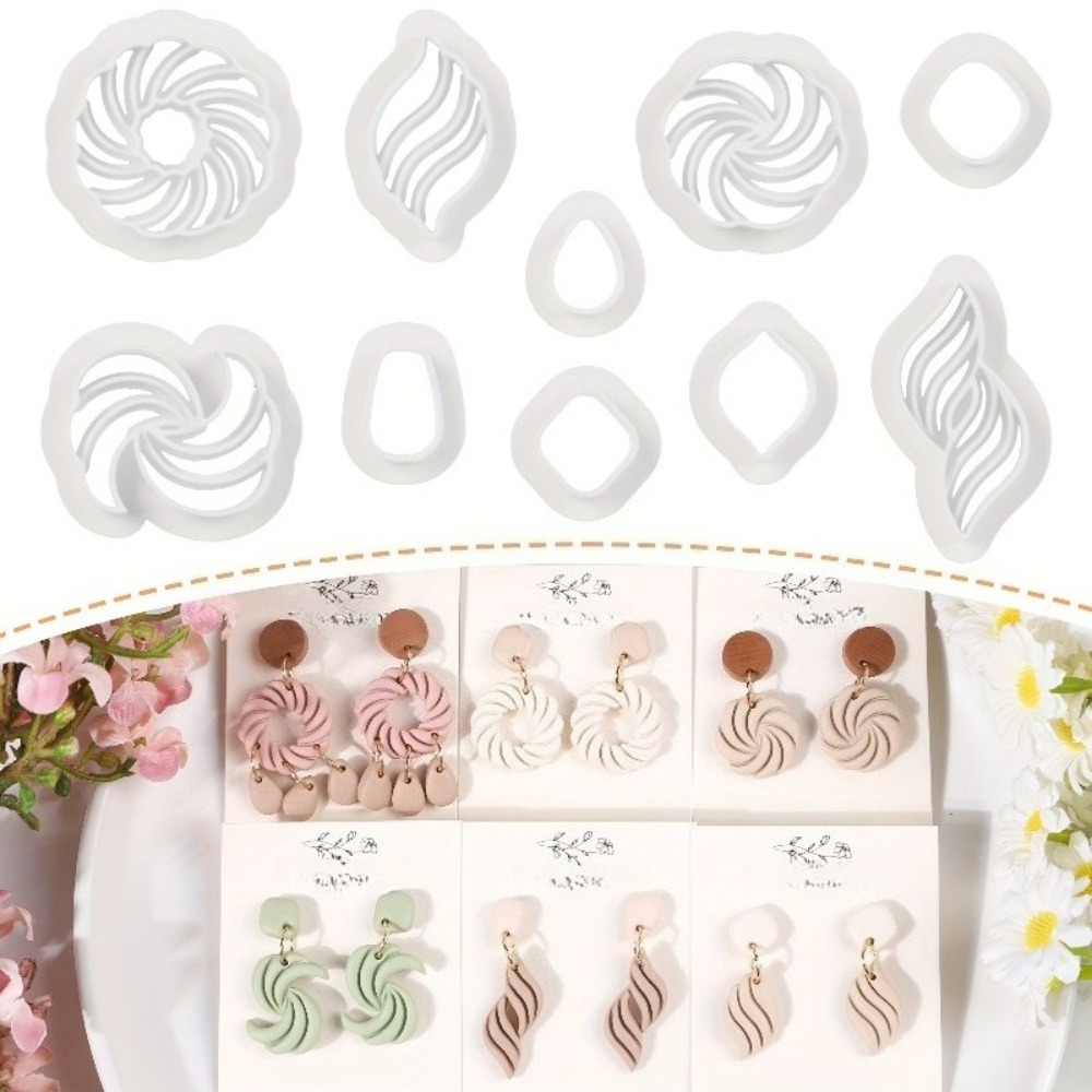 10개 보헤미안 스타일 폴리머 클레이 귀걸이 커터 세트 - Tassel Earrings Boho 리뷰 및 가격