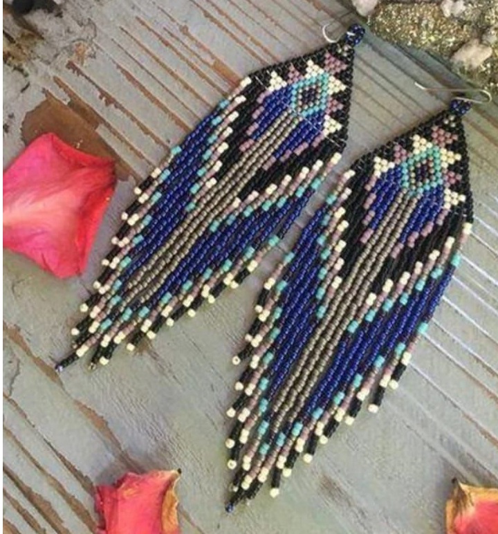 ZGMXR 쌀알 비즈 귀걸이 기하학 그라데이션 컬러 태 - Tassel Earrings Boho 리뷰 및 가격