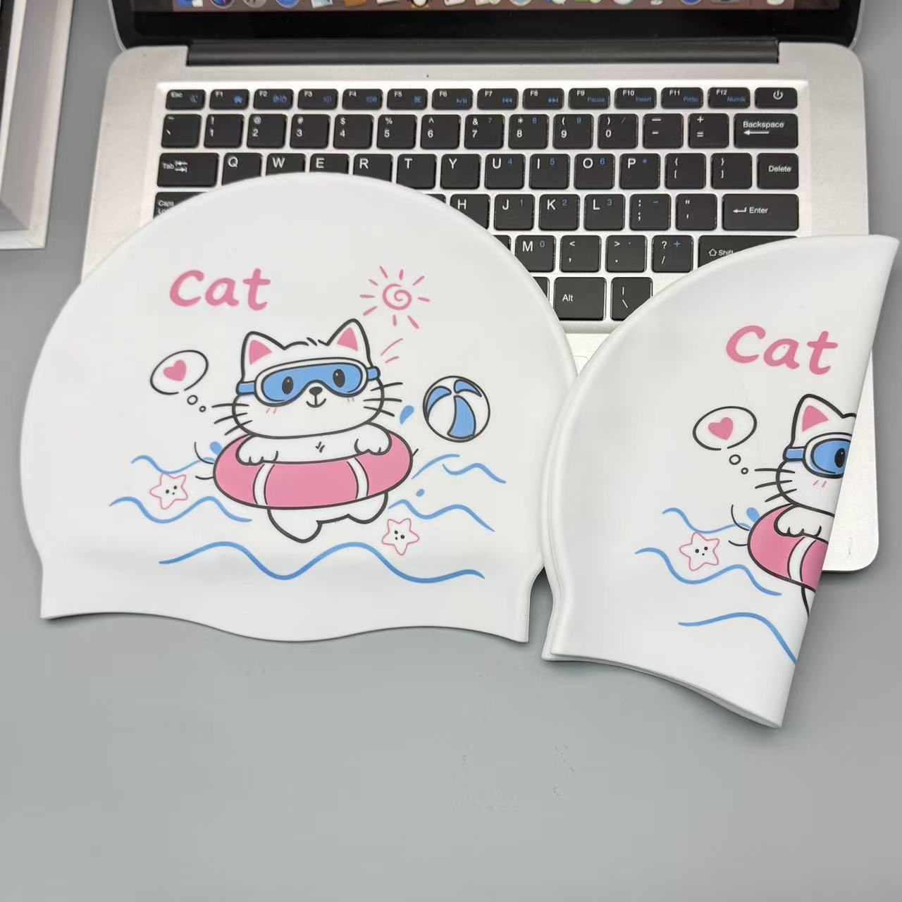 귀여운 새끼 고양이 실리콘 수영모 (여성용), 성인용  - Women'S Ear Accessories 리뷰 및 가격