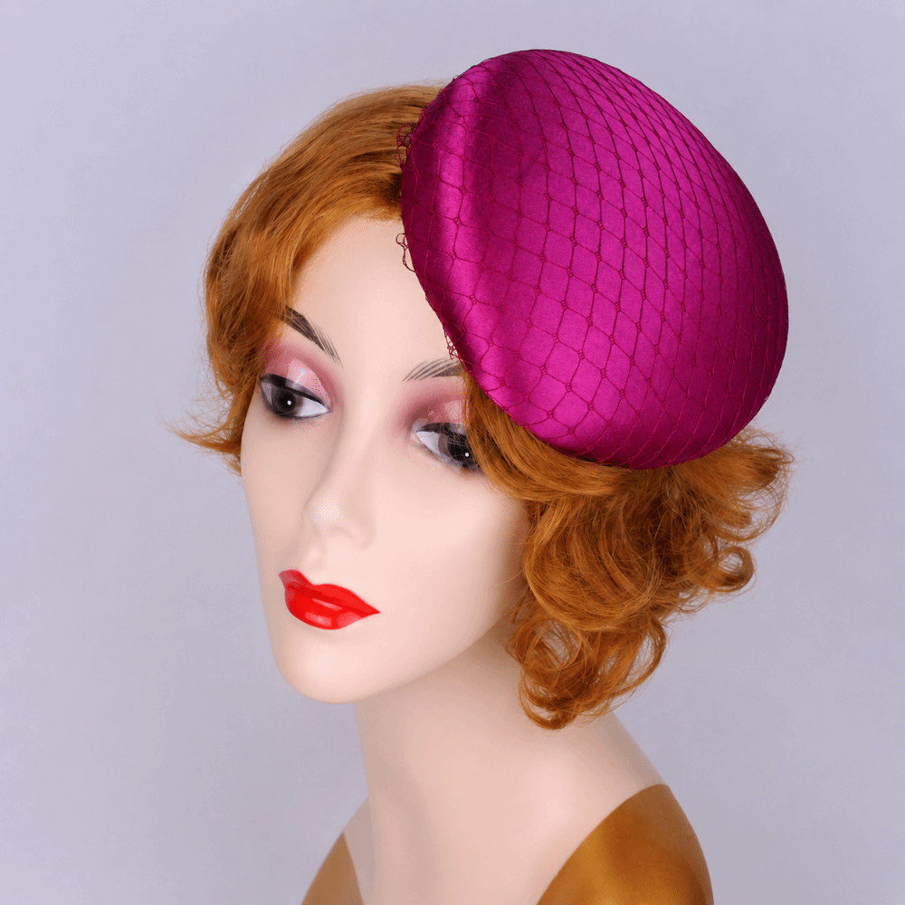 솔리드 컬러 파시네이터 베이스 와이드 브림 헤드피스 빈 - Women'S Accessories In The 1920S 리뷰 및 가격