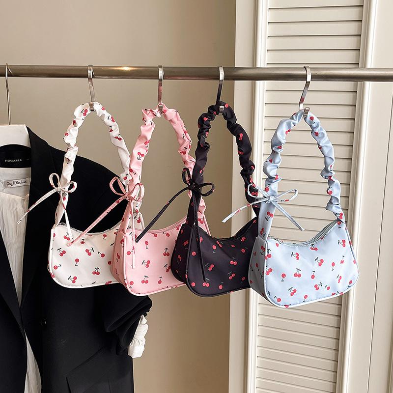 귀여운 꽃무늬 리본 프린트가 있는 한국 캔버스 숄더백  - Women'S Korean Accessories 리뷰 및 가격